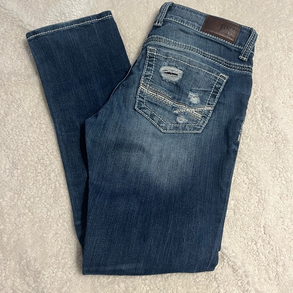 BKE Culture Women's Straight Leg Dark Blue Jeans size 29